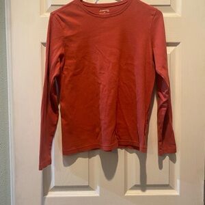 St. John's Bay Red Long Sleeve Tee